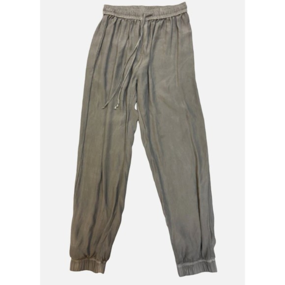 Kes silk jogger pants, grey, medium, - Picture 1 of 2
